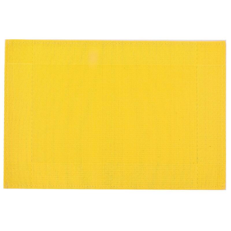 Vinyl Placemat (Classic) (Yellow) - Set of 12