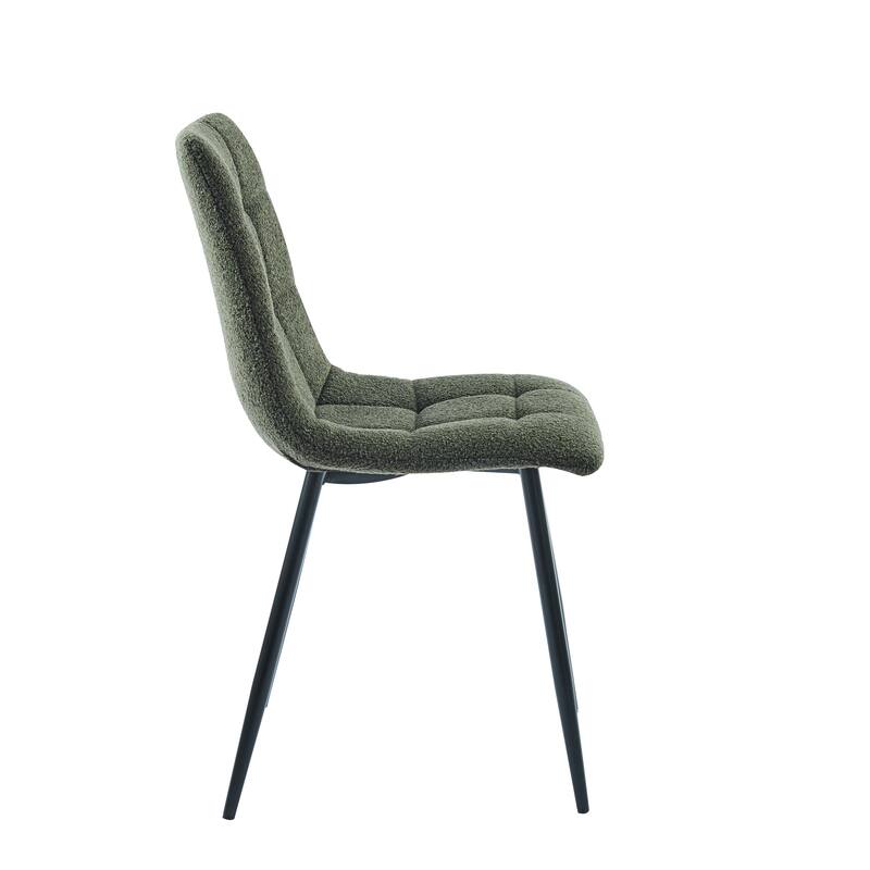 Porthos Home Tomas Fabric Dining Chairs with Steel Legs, Set of 2