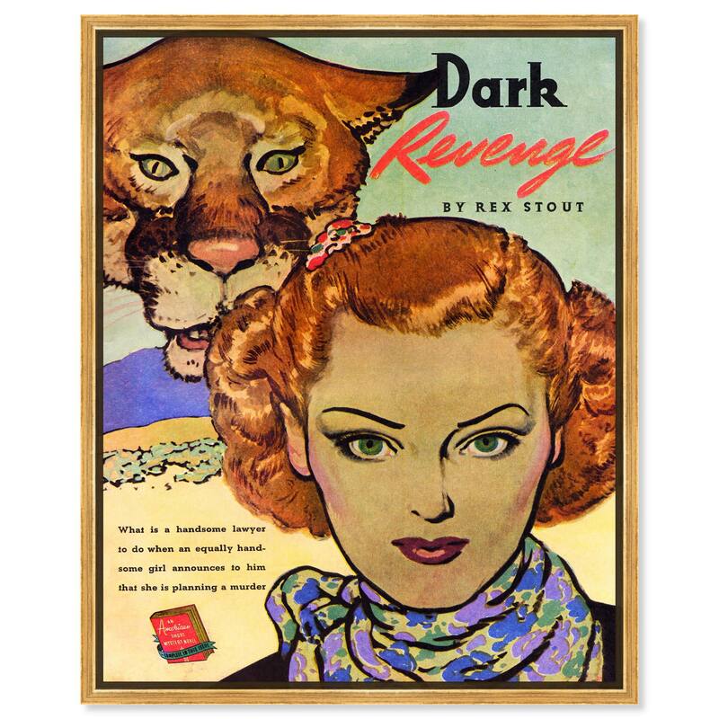Dark Revenge Book 1939 Canvas by Art Remedy - Gold - 20" x 24"