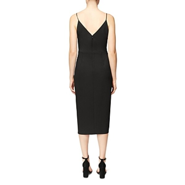 betsey johnson sleeveless faux wrap dress