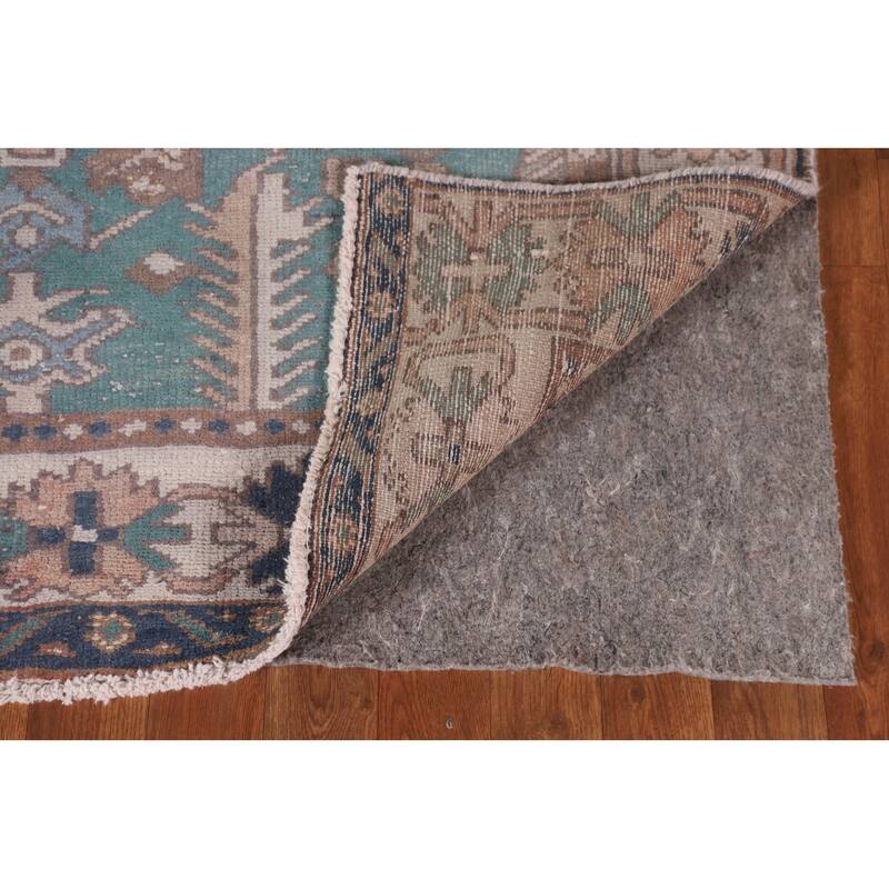 Geometric Bakhtiari Persian Vintage Rug Handmade Wool Carpet - 5'0" x 9'9"