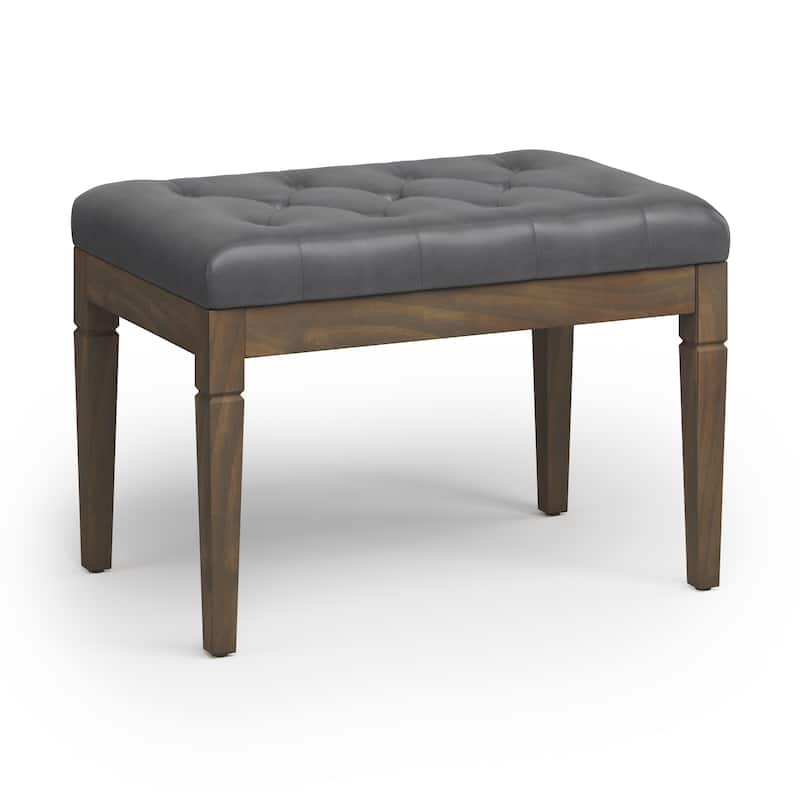 WYNDENHALL Hopewell 28 inch Wide Traditional Rectangle Ottoman Bench