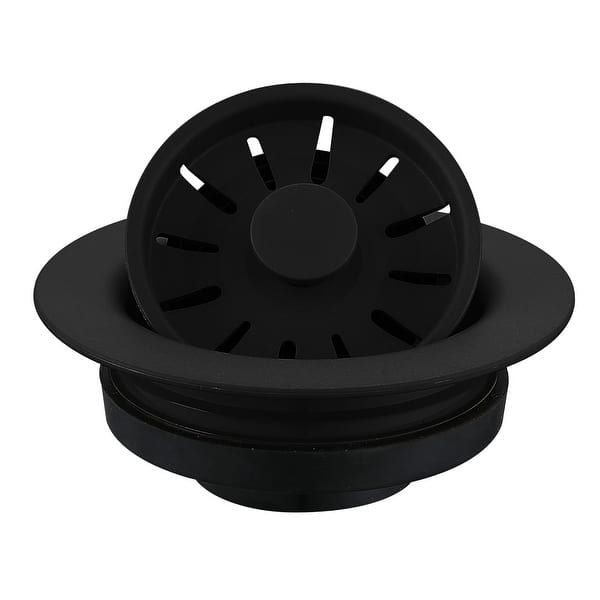 slide 2 of 8, Karran Kitchen Sink Decorative Disposal Flange Black