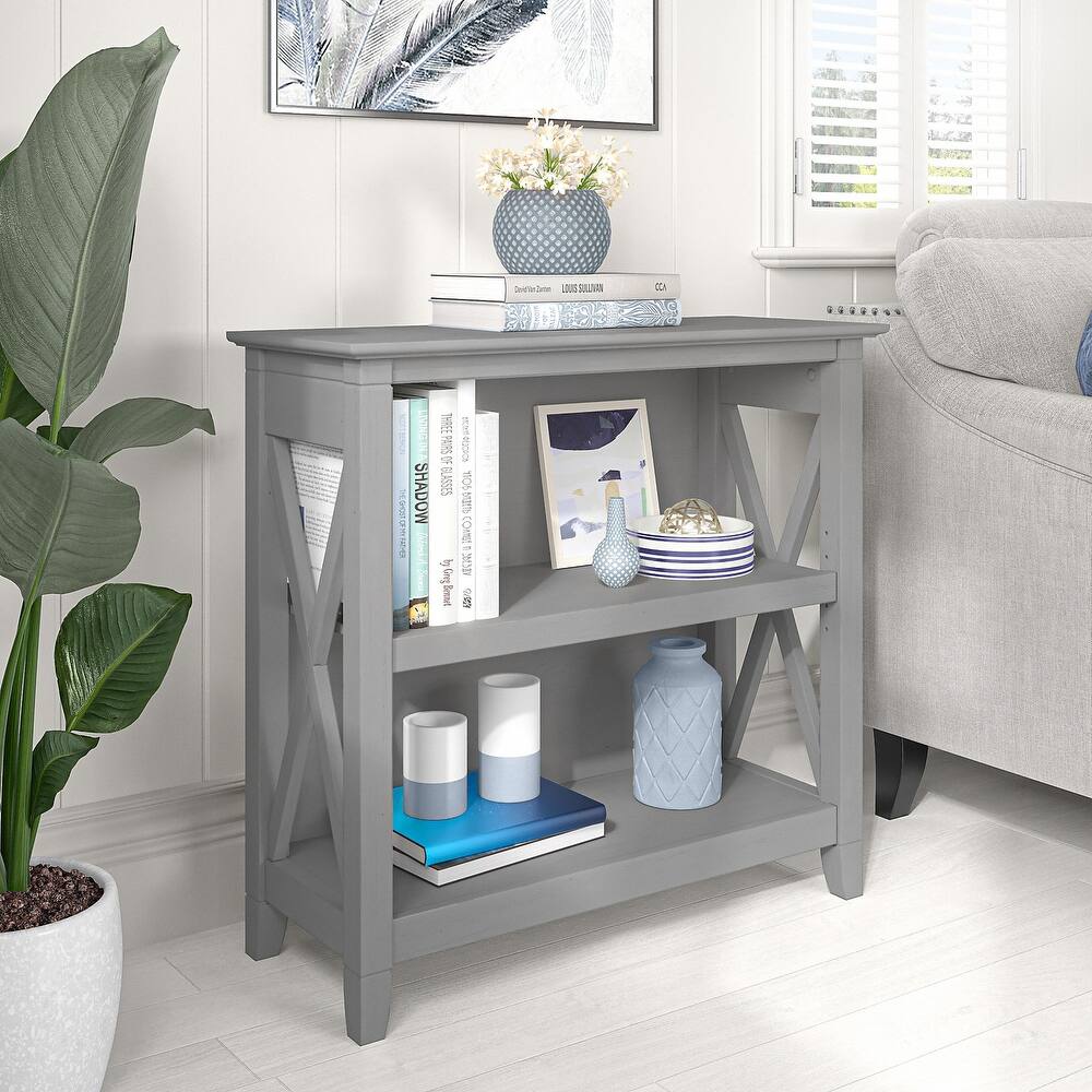 Key West Small 2 Shelf Bookcase by Bush Furniture