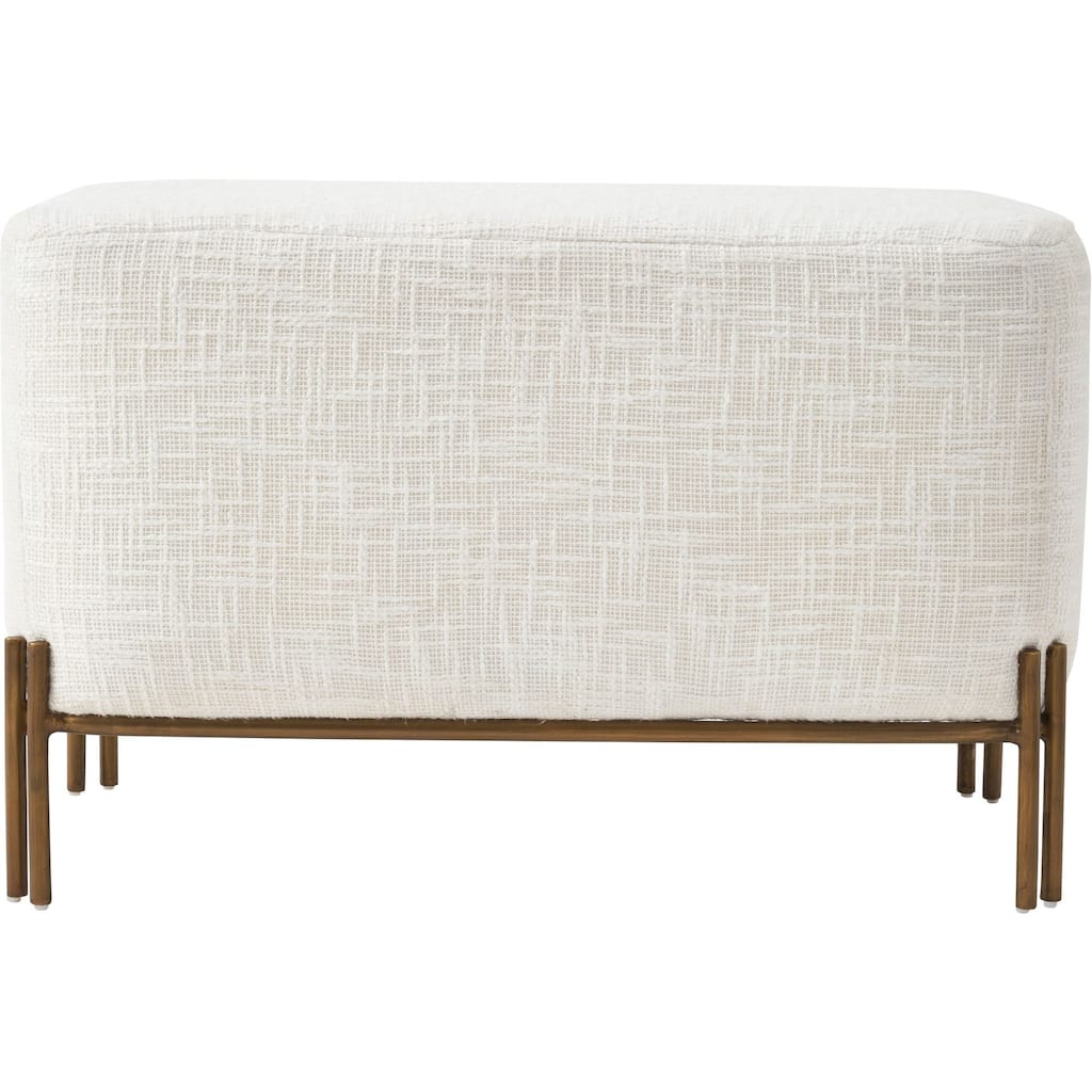 Solid Cushioned Rectangular Bench - 24" - White