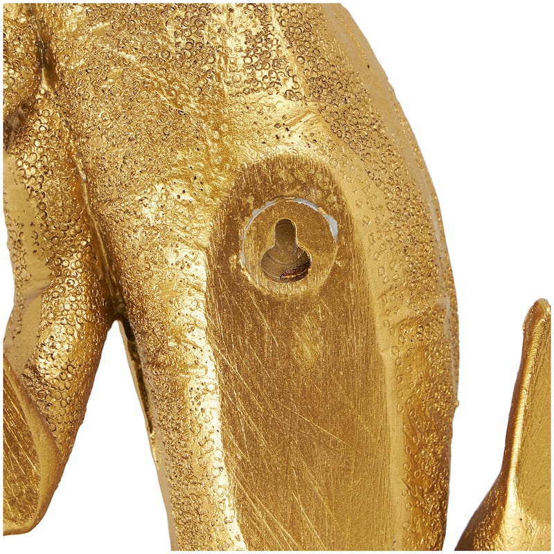 Polystone Animal Textured Climbing Home Wall Decor - Gold - Roche River Decor