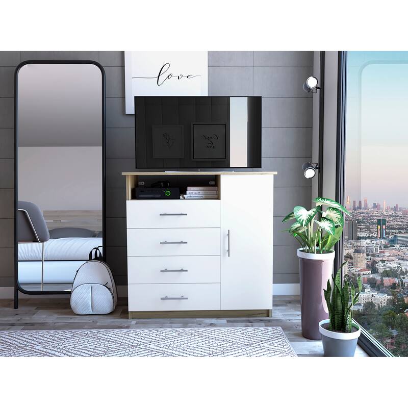 FM Furniture Carolina Dresser with 4 Drawers