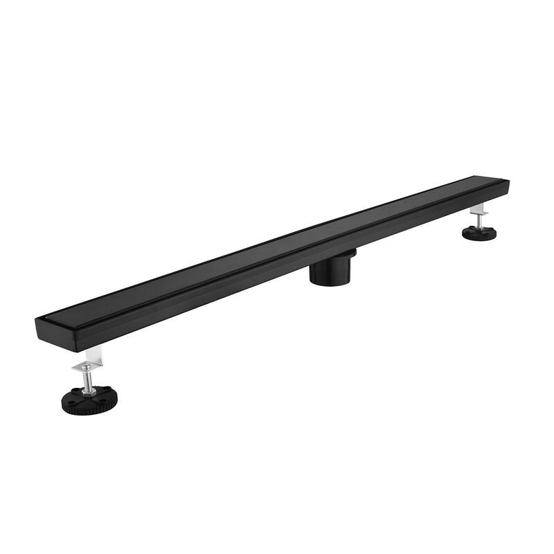 Stainless Steel Linear Shower Drain Matte Black 32x3 Bed Bath