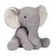 preview thumbnail 2 of 6, Lambs & Ivy Jungle Adventure Plush Elephant Stuffed Animal Toy - Little Peanut