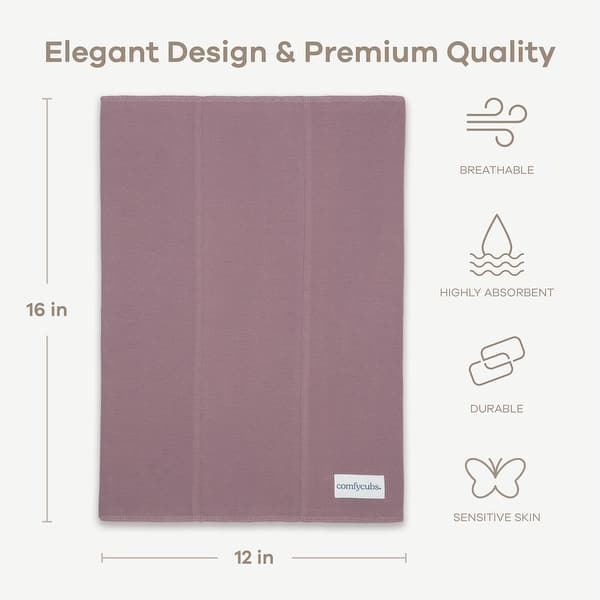 dimension image slide 11 of 12, Burp Cloths 100% Cotton Washcloths for Boys and Girls by Comfy Cubs