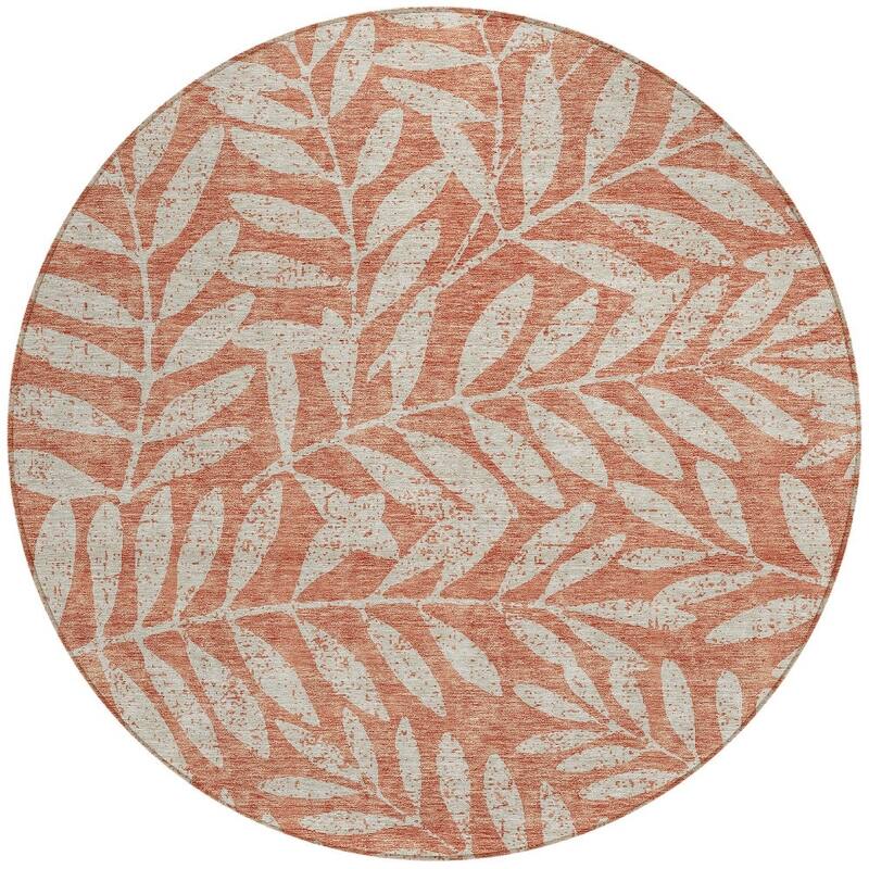 HomeRoots Floral Transitional Rectangle Outdoor Rug