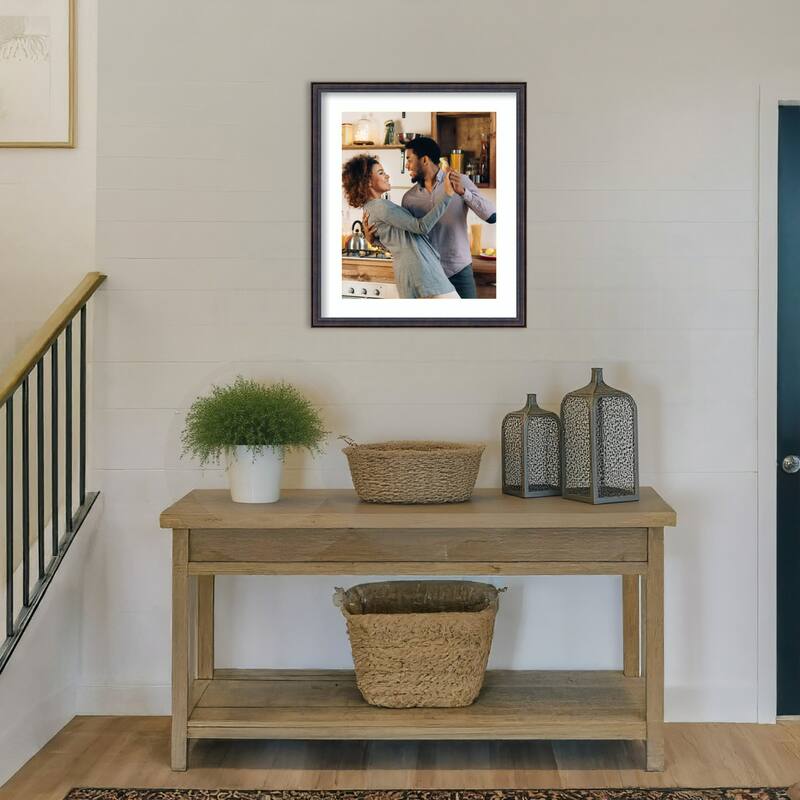 Dark Bronze Scoop Framed Picture Frame, Photo Frame