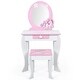 preview thumbnail 12 of 22, Costway Kids Vanity Makeup Dressing Table Chair Set Wooden W/ Mirror - See details