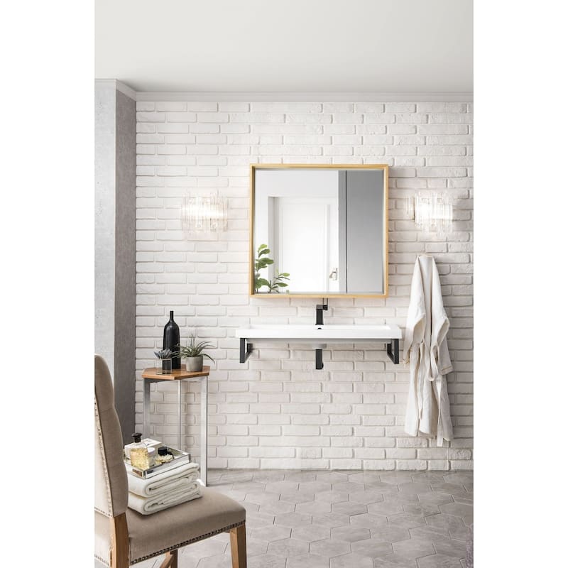 James Martin Vanities Milan 35-3/8" x 35-3/8" Framed Bathroom Mirror