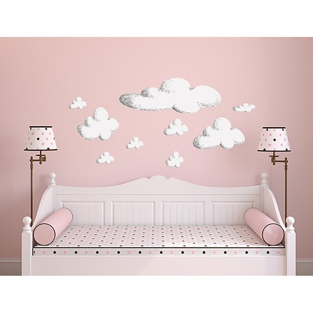Shop Watercolor Cloud Decal Set Of 9 Overstock 31580344