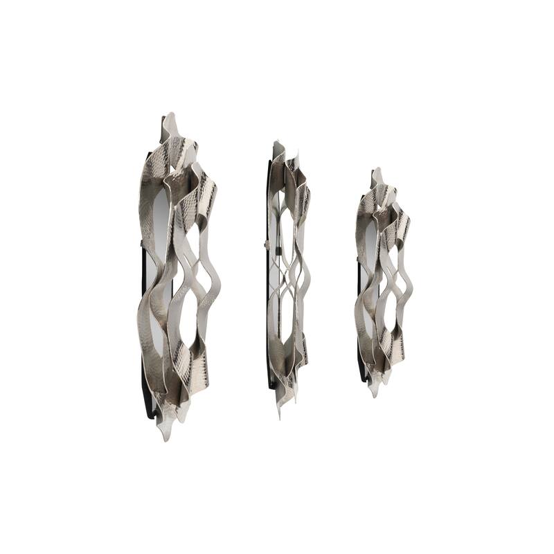 Metal Modern Wall Mirrors Set of 3 - 16", 20" - 24.0"