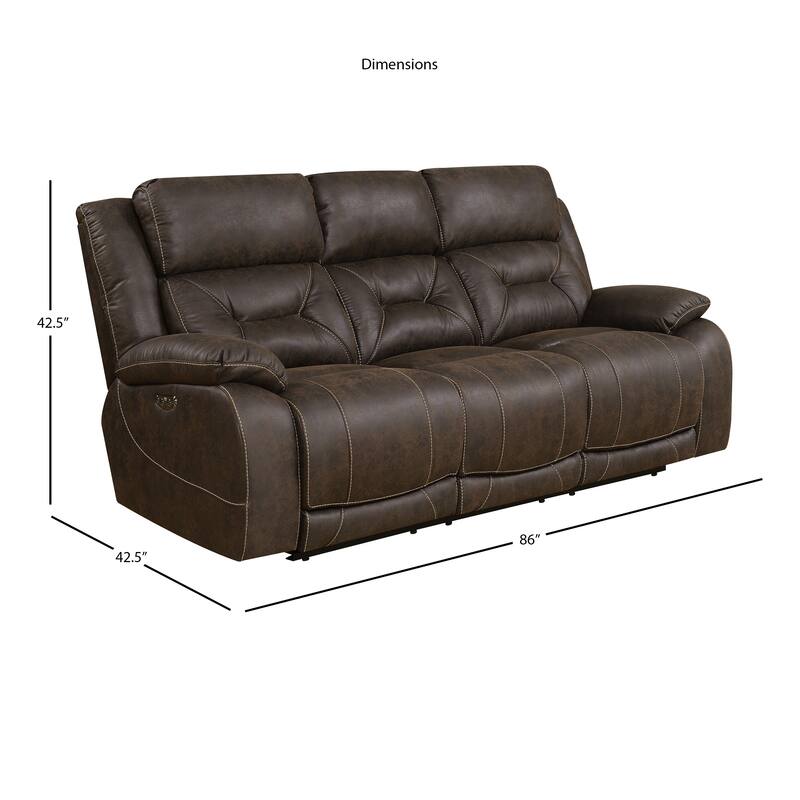 Steve Silver Asbury Desert Sand Power Reclining Sofa
