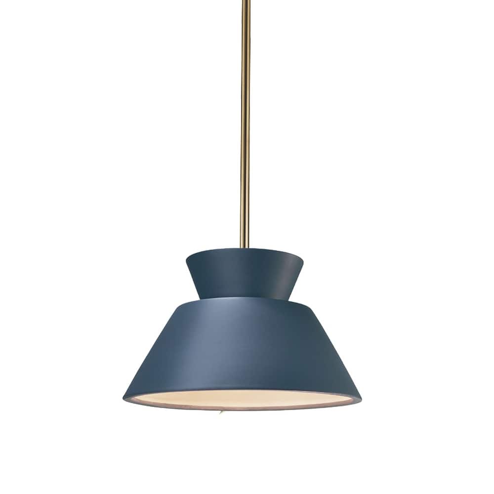 Justice Design Group Trapezoid 1-Light Pendant - Rigid Stem
