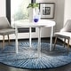 preview thumbnail 59 of 90, SAFAVIEH Evoke Juli Abstract Boho Burst Rug 5'1" x 5'1" Round - Navy/Ivory