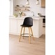 preview thumbnail 1 of 74, Farmhouse Plastic Round Bar Counter Stool Height High Chair Natural Solid Wood Kitchen Dining Patio Modern, Single, Set of 1