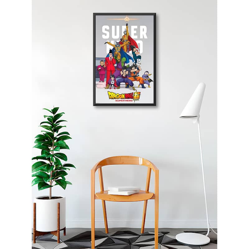 Dragon Ball Super - Super Hero Framed Art Poster - 24 x 36 Inch