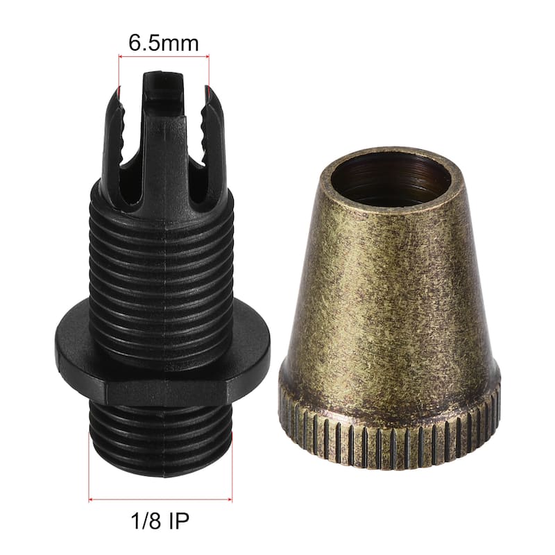 Cable Glands Strain Relief Cord Grips Metal Bronze 20Pcs for Wiring Hanging Lamp