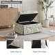 preview thumbnail 75 of 152, Rectangle Chenille Upholstered Storage Ottoman