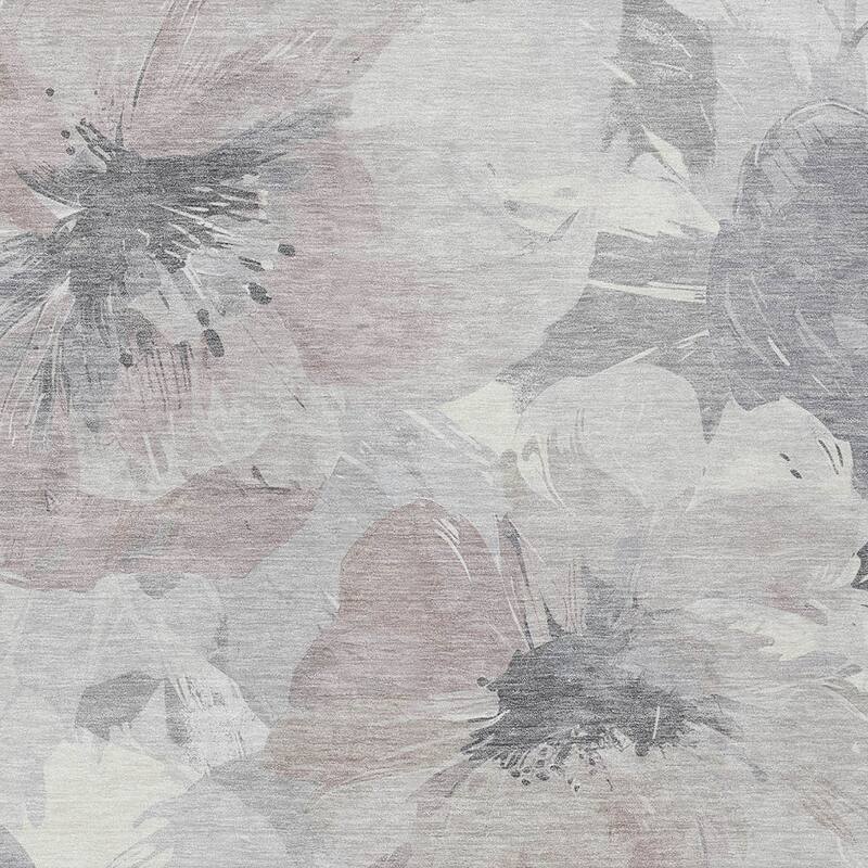 HomeRoots Floral Transitional Rectangle Outdoor Rug