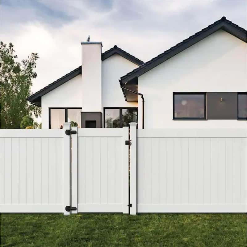 Outdoor Privacy Fence Panels/Screens, Horizontal Vinyl Privacy Fence