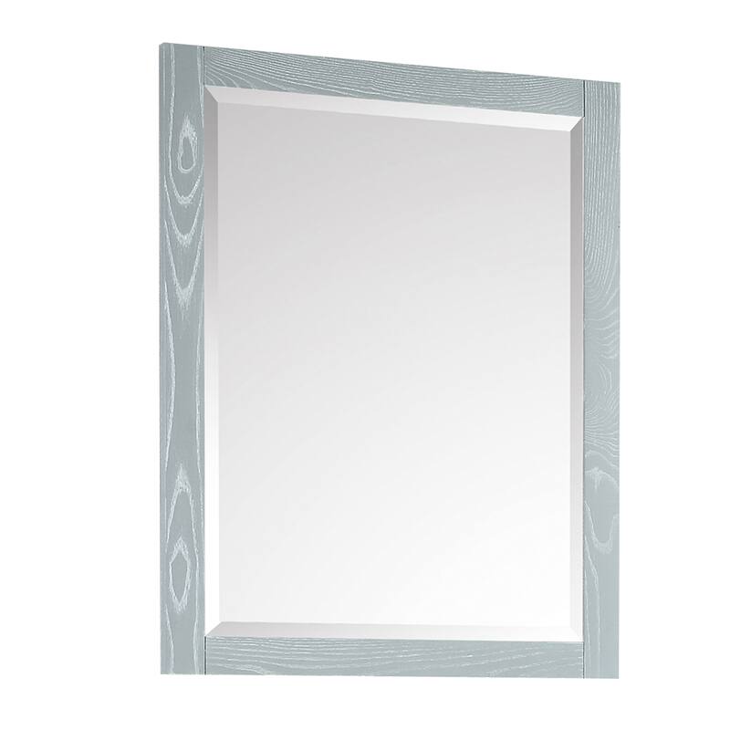 Azzuri Riley 32" x 24" Rectangular Framed Beveled Edge Mirror