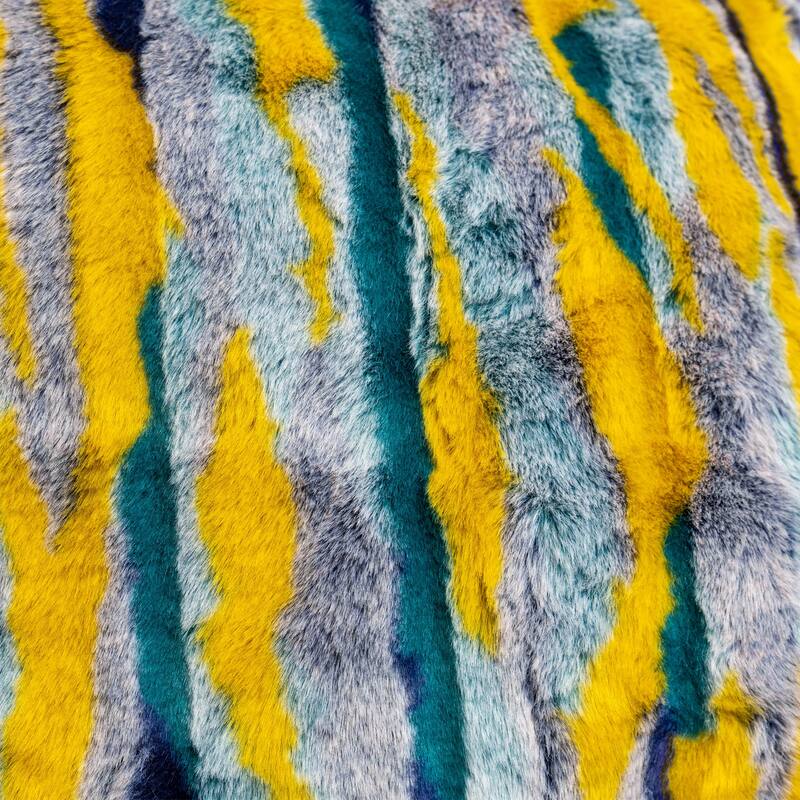 Multi Jacquard FauxFur BedRest, 20" x 18" x 17"