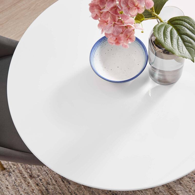 28" Round Wood Dining Table