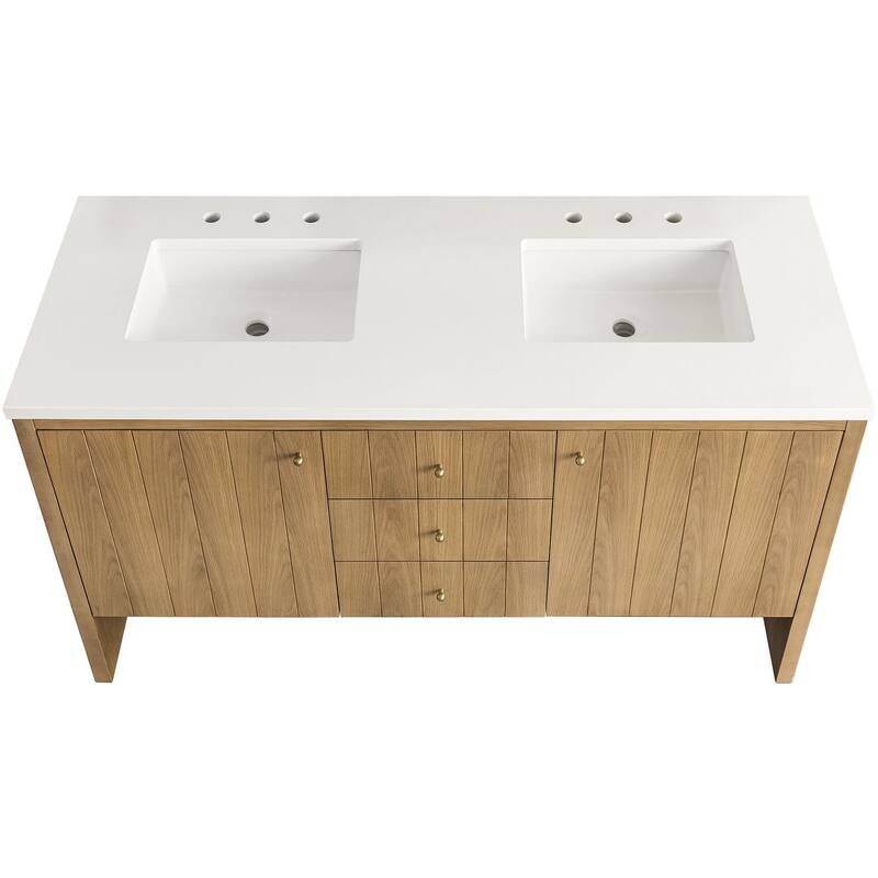 James Martin Vanities 435-V60D-M Hudson 60" Free Standing Double Basin