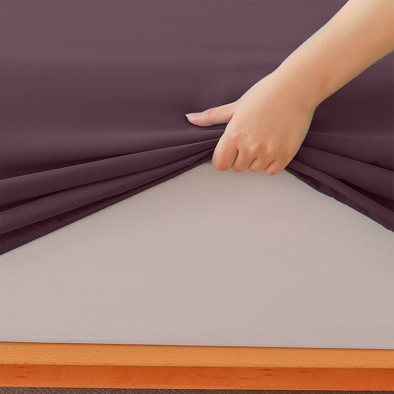 Shatex Soft Skin-Friendly 4-Piece Deep pocket Bed Sheet Set