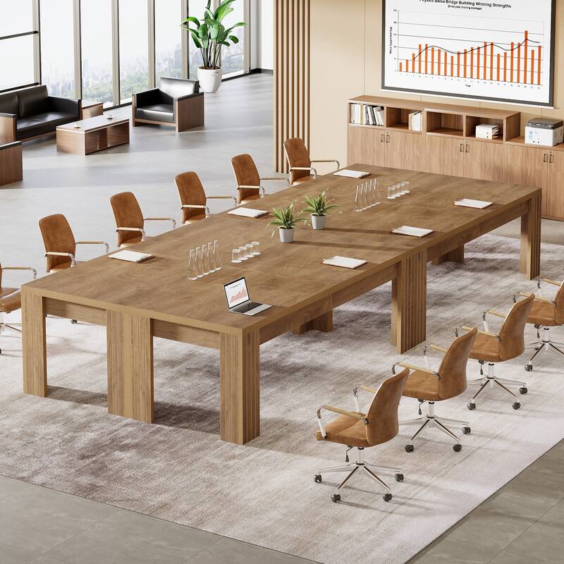 6.5 ft Rectangular Conference Table for 6-8 People - 78.74" W x 27.56" D x 29.53" H