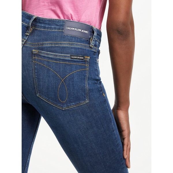 Shop Calvin Klein Women S Mid Rise Skinny Ankle Jeans Amsterdam