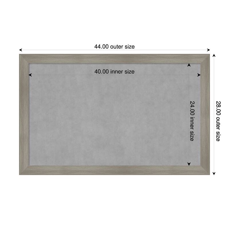 Amanti Art Grand Cherry Narrow Framed - 44 x 28 in - Grand Greywash Narrow