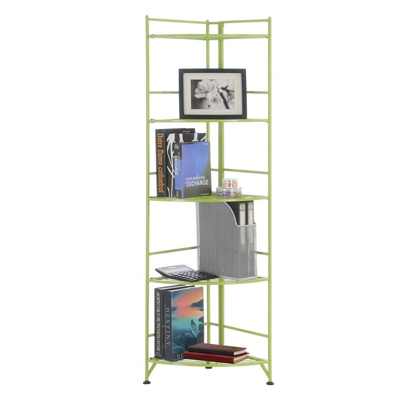 Convenience Concepts Xtra Storage 5 Tier Folding Metal Corner Shelf