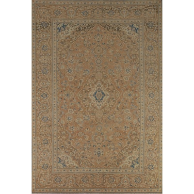 Traditional Najafabad Persian Vintage Rug Hand-Knotted Wool Carpet - 8'0" x 11'3"