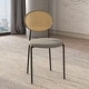 preview thumbnail 69 of 92, Leisuremod Euston Modern Velvet/Leather Dining Chair - Minimalist Wicker Back Accent Chair for Home Living Room & Kitchen