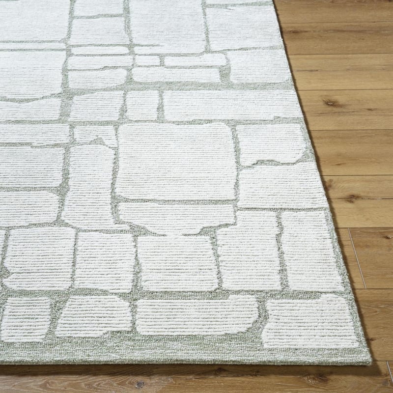 Scott Casual Abstract Wool Area Rug
