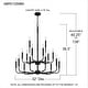 preview thumbnail 8 of 6, Abner 18-Light Matte Black Chandelier
