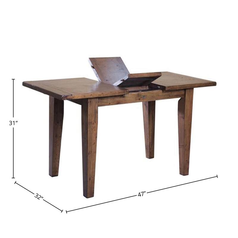 Dexter 47" Wide Reclaimed Pine Dining Table