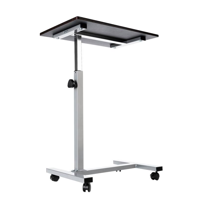 airLIFT 23.6" Overbed Height Adjustable Mobile Side Table Cart