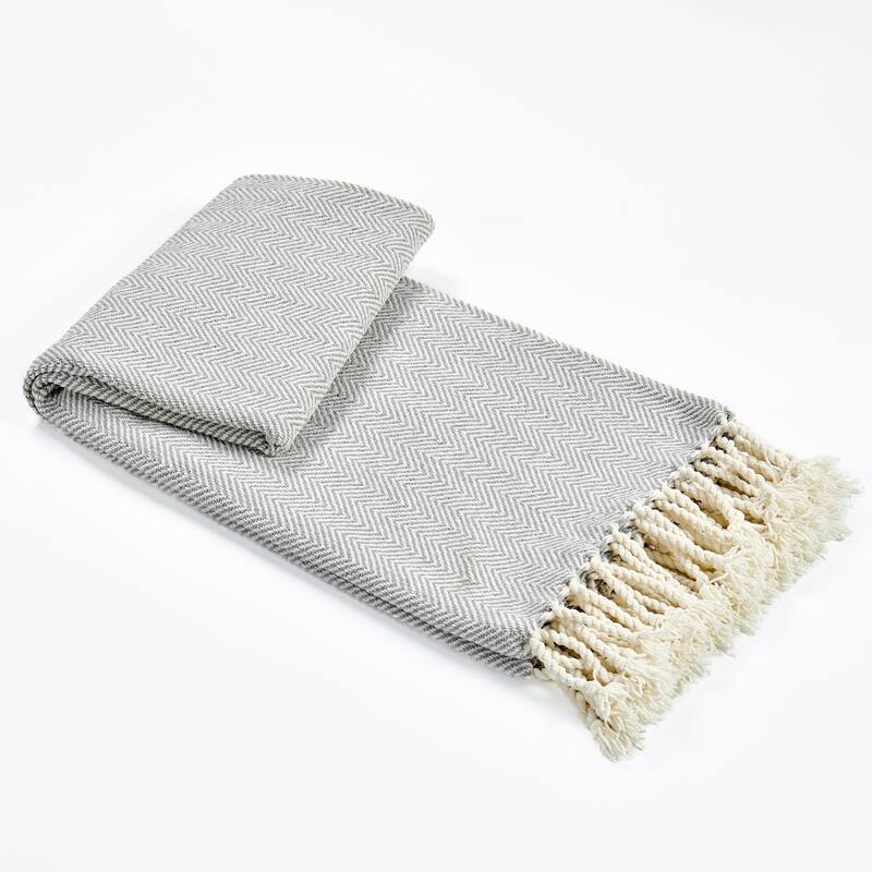 Extra Cozy Chevron Knit Throw Super Soft Knitted Blanket for Couch