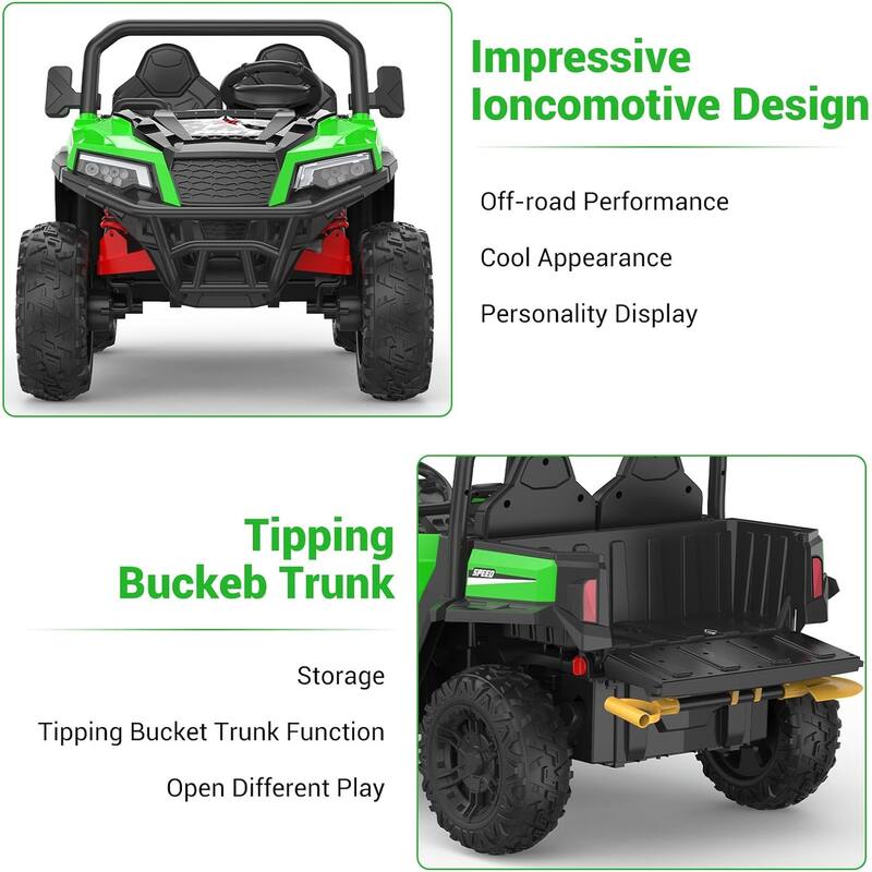 Ride On Dump Truck, 24V Ride On Car with Remote Control