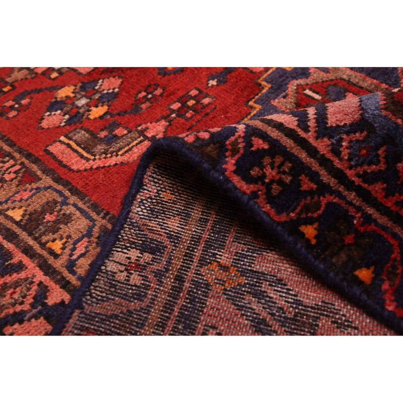ECARPETGALLERY Hand-knotted Andelz Dark Red Wool Rug - 4'1 x 6'11