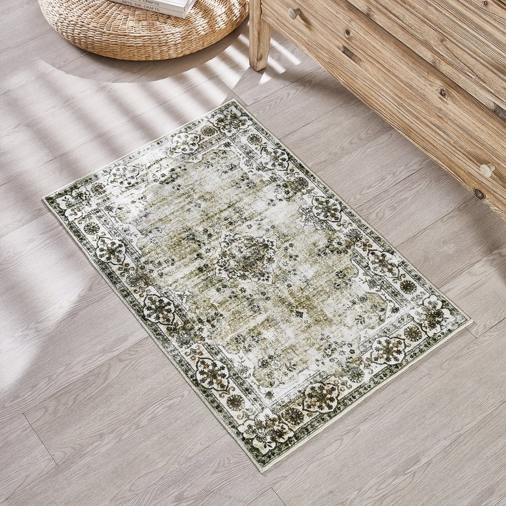 Vintage Non-Slip Machine Washable Area Rug