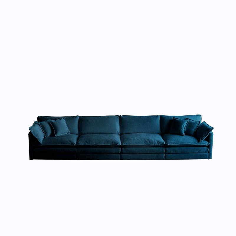 Combination Modular Chenille 4 Seat Sofa Couch for Living Room