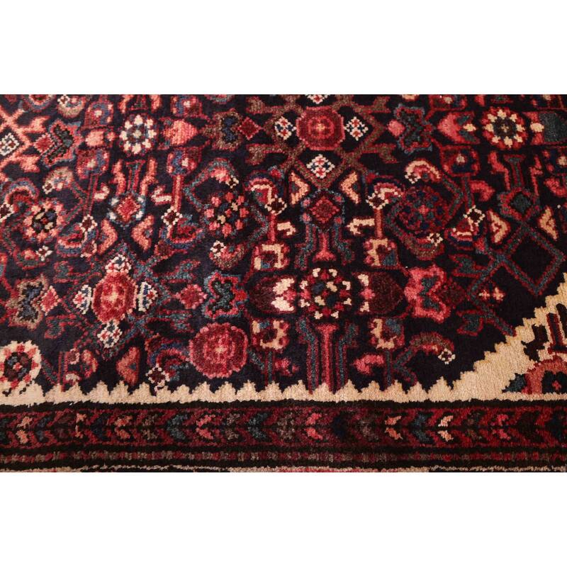 ECARPETGALLERY Hand-knotted Andelz Dark Navy Wool Rug - 3'7 x 10'0